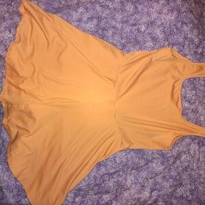 SHEIN Peach and Purple Floral Dress